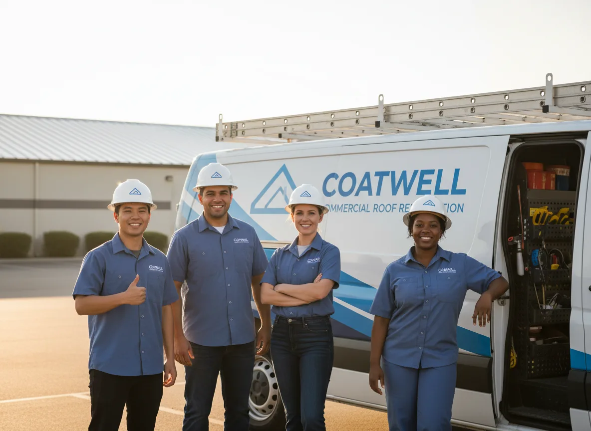 Commercial roof coating company in Leggett, TX