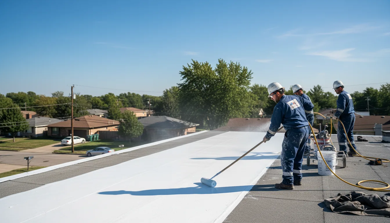 Commercial roof coating in Leggett, TX near me
